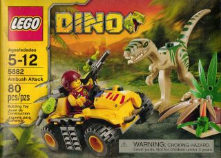 LEGO DINOSAUR DINO SET 5882 AMBUSH ATTACK 80 PCS FREE DOMESTIC 