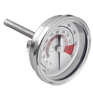 Barbecue BBQ Pit Smoker Grill Thermometer Gauge 300°C
