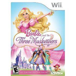 Wii BARBIE AND THE THREE MUSKETEERS BRAND NEW GAME