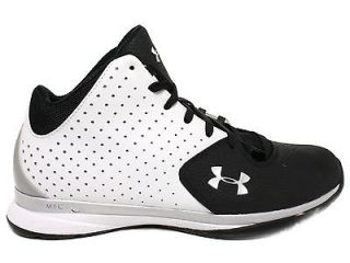 Under Amour Micro G Threat White/Black Mens Basketball Shoes