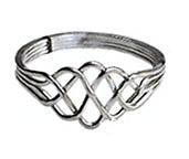 Band Wave Sterling Silver PUZZLE RING