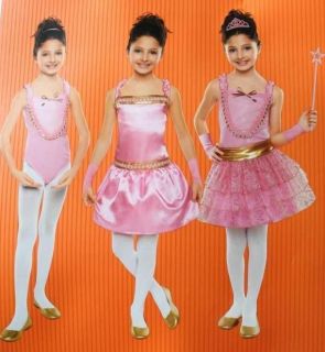 Ballerina Ballet Dancer Leotard Princess Fairy Godmother Costume Girls 