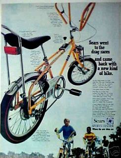   Screamer Yellow Bicycle Banana Seat Butterfly Bars Boys Kids Bike AD