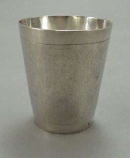 Nurnberg Solid Silver Beaker c. 1820 Silber Becher Kiddush Cup