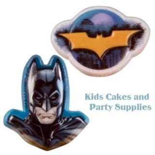 Batman and Symbol Cupcake Rings #3 Party Favors Cake Toppers 