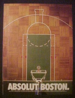 ABSOLUT Boston Garden Celtics Basketball Court Hoop AD