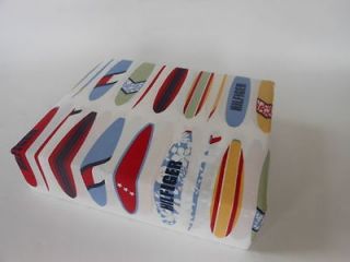 TOMMY HILFIGER SURFS UP BOARD 4PC SHEET SET Combed Cotton NEW $80