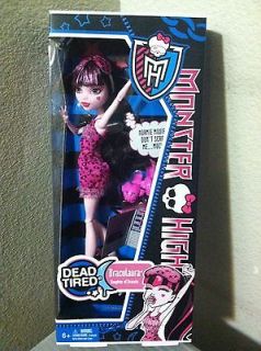 Monster High Dead Tired Doll Draculaura Daughter of Dracula New Wave 2 