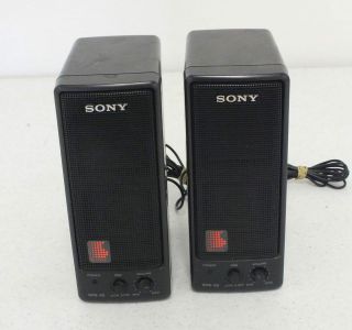 Rare Vintage Sony SRS 55 Portable iPod/ Speakers Satisfaction 100% 