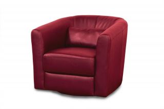 Diamond Sofa Angelica Low Profile Swivel Chair Red angelicar