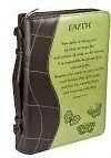 Bible Cover   Faith   Hebrews 111   Lux Leather Medium NEW
