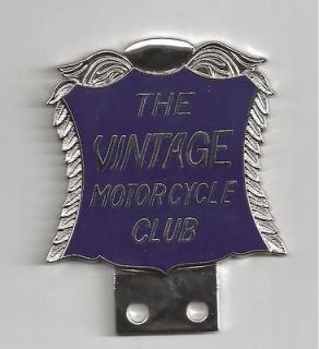 The Vintage Motorcycle Club Car Motor Bike Badge Scooter
