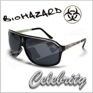 Biohazard Sunglasses Shades Mens Celebrity Black