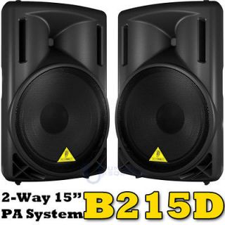 Behringer B215D B215 15 2 way PA Powered Speaker PAIR