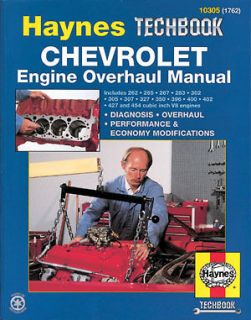 Rebuild Chevy V 8 Engines 283 327 350 396 427 454 Small & Big Block