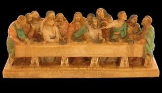 VINTAGE THE LAST SUPPER OF JESUS CHRIST ITALY SIGNED A. GIANNETTI 