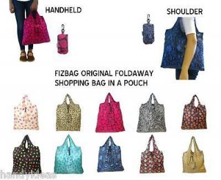 ORIGINAL FIZBAG Foldaway Shopping Bag Choice Bags Pouch