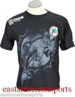   NFL Reebok Sideline Stealth Graphic Label Logo Black T Shirt Mens