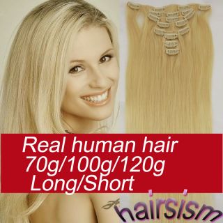   clip in human hair extensions 100g in Womens Hair Extensions