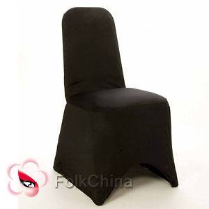 Black Spandex Chair Cover Lycra Wedding Party Brand New CHCOV02
