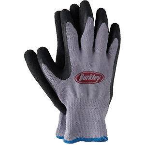 NEW Berkley No Slip Coated Stretchy Fishing Gloves Camping Boating