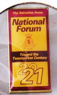 Salvation Army Pin   NATIONAL FORUM  CHICAGO Circa 1995