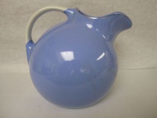 Hall Ball Pitcher Blue With Flower Decal