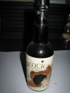 Vintage Leacock & Co. Madeira Miniature Liquor Bottle