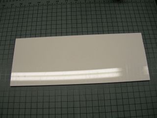WHITE ACRYLIC PLEXIGLASS SHEET 1/8 X 4 5/8 X 12 PLASTIC SHEETS