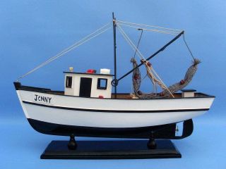   Gump   Jenny Shrimp Boat 16 Nautical Decorations Model Boats NEW