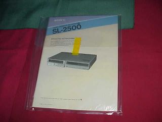 Manual Sony EVO 9850 VCR HI8 Operating Instruction Xerox copy
