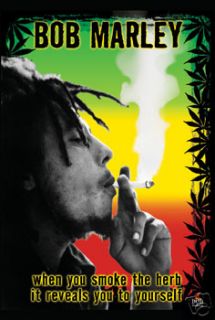 BOB MARLEY   THE HERB REVEALS YOU TO YOURSELF POSTER   PRINT IMAGE 