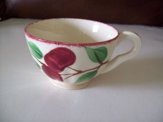 BLUE RIDGE Southern Potteries CRAB APPLE footed cup two apples