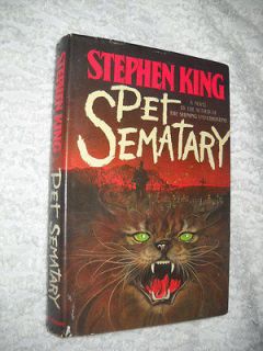 PET SEMATARY~SIGNE​D~STEPHEN KING~1ST ED.1ST PRINTING~1983~​HC/DJ