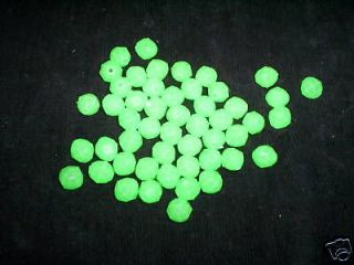  Glow Beads 500pcs 8mm  5/16 deep drop rigs very bright Made in USA