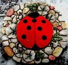   small stepping stone mold plaster concrete casting ladybug mould