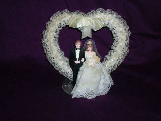 vintage bride and groom cake toppers in Cake Toppers