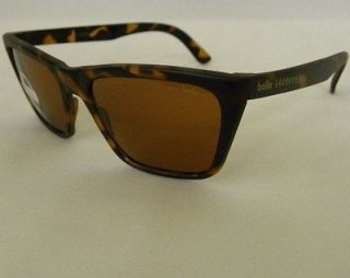 VINTAGE BOLLE 528 GEOMETRIC TORTOISE BROWN CATS NEW SUNGLASSES NOS