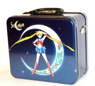 NEW SAILOR MOON METAL LUNCH BOX 1999 BLUE AND PURPLE