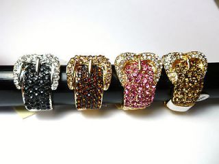   Studded Western Belt Buckle Rings, Color Choices, Stretch to fit