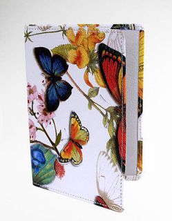 Lodis LEATHER Passport Cover   Butterfly Pattern  New In Lodis Gift 