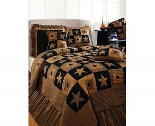   Pattern from IHF Primitive Black Star Quilted Bedding Sham for Sale