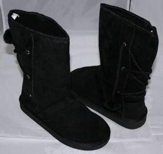 Brand New Womens Winter Snow Boots Shoes Mid Calf Black USA Seller 