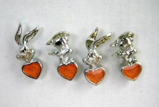 BUGS and LOLA BUNNY Two Pair of Looney Tunes EARRINGS