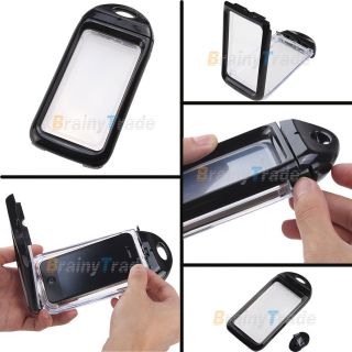 New Black Snowproof Waterproof Hard Case for Apple iPhone 4 4S with 