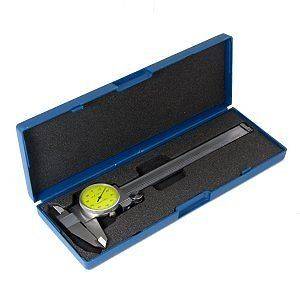 Shock Proof Stainless Steel Dial Calipers SAE Yellow Face