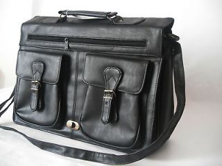   Leather Business Briefcase Satchel Shoulder Messenger Man Bag New
