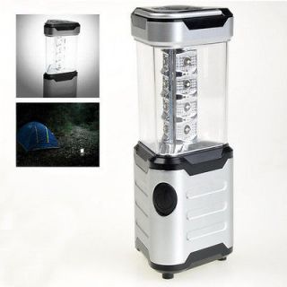 Silver 12 LED Gan Canyon Camping Lantern with Built In Compass