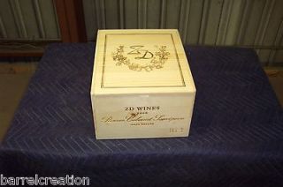 wooden wine crates in Wine Bags, Boxes & Carriers