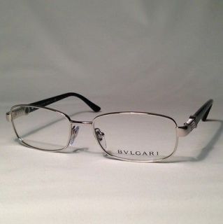 New Authentic Bvlgari Eyeglasses Model 2103 B Silver & Black Made In 